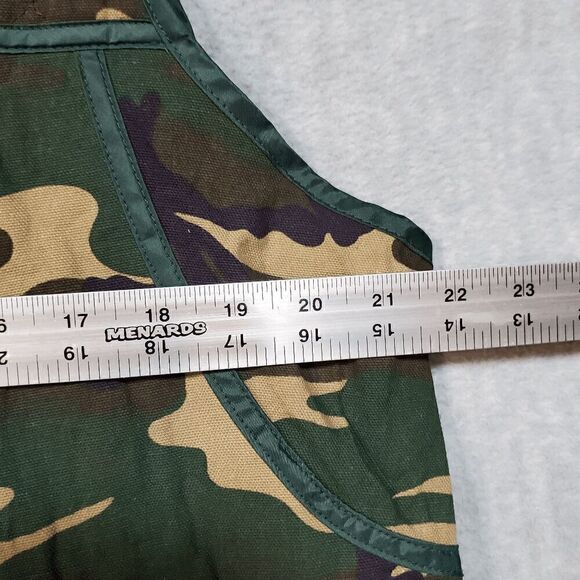 Game Winner Hunting Vest Mens Medium Green Camo Print Military Snap Pocket - Picture 3 of 6